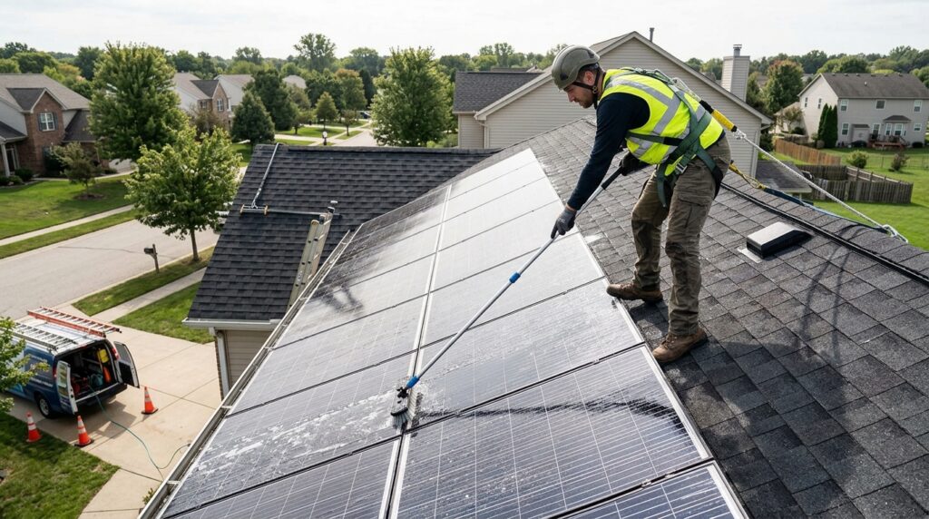 Cleaning Solar Panels